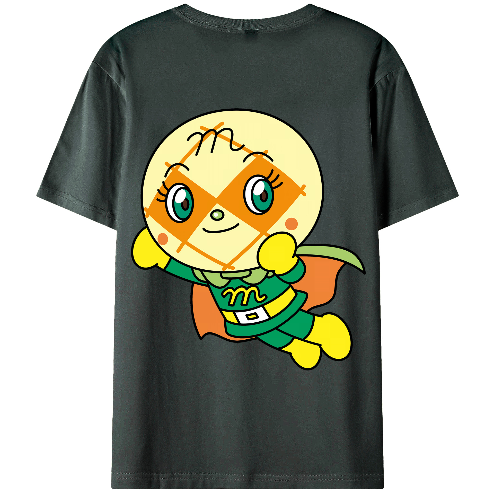 （画像用） アンパンマン Anpanman 綿100％ メンズ半袖Tシャツ（バックプリント） 通気性